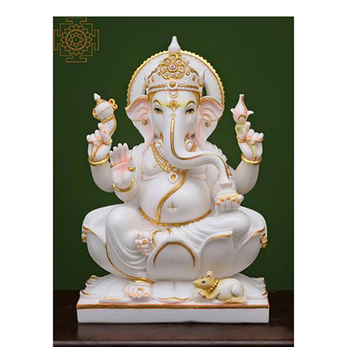 Durable Shri Ganesh Ji Maharaj Marble Murti