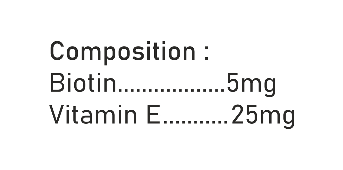 Biotin 5mg With Vitamin E Tablet