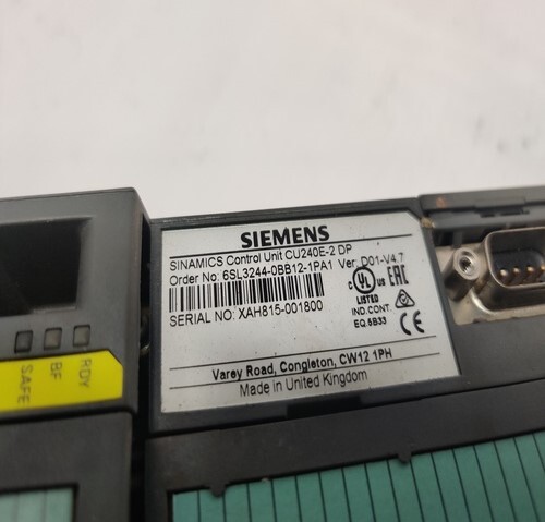 Siemens 6sl3244-0bb12-1pa1 Sinamics Control Unit