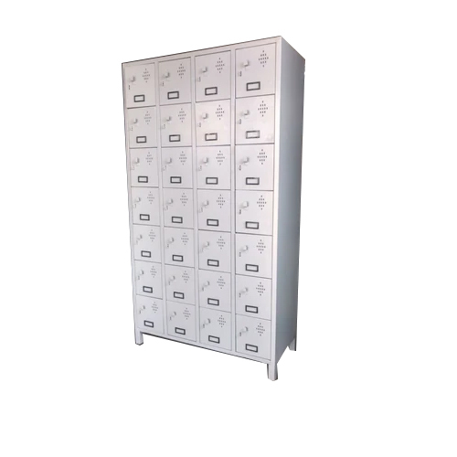 28 Door Industrial Storage Locker - Color: White