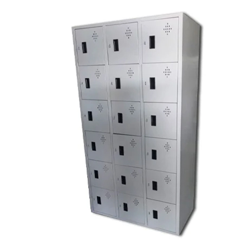 18 Door Industrial Locker - Color: Gray