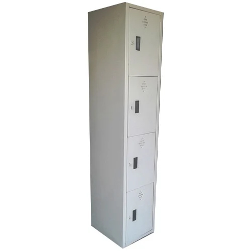 White 4 Door Personal Locker