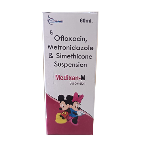 60 Ml Ofloxacin Metronidazole And Simethicone Suspension Grade: Medical