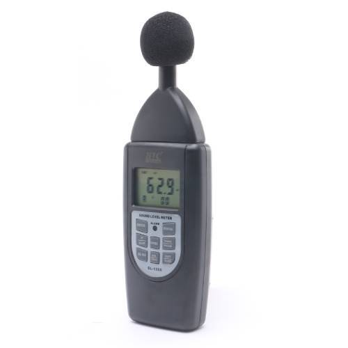 Sound Level Meter - Dc Output 01.3v 10mv/db , 94db Full Calibration At 1khz, Optional Rs-232 Communication, Slow/fast Response, Alarm Volume 30-130db, Current & Equivalent Sound Pressure Level Measurements, Led Relay Output