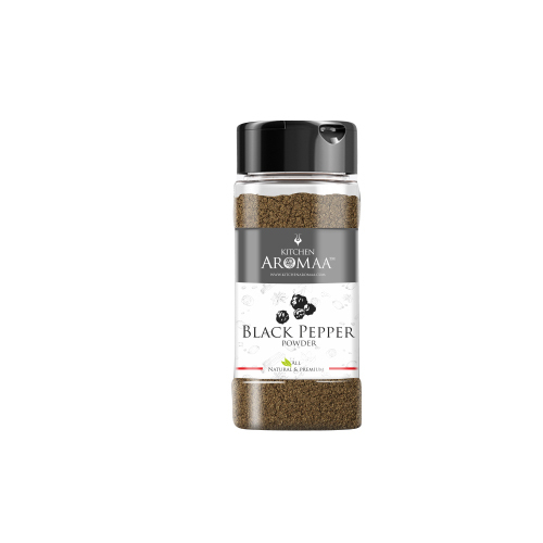 Black Pepper Powder - Finely Ground Raw Black Peppercorns | Food-Grade, Bold Flavor, Ideal for Cooking and Seasoning, Long Shelf Life