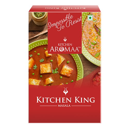 Kitchen King Masala - Food Grade Powder | Versatile Spice Blend for Authentic Indian Curries and Fusion Recipes, Easy Room Temperature Storage