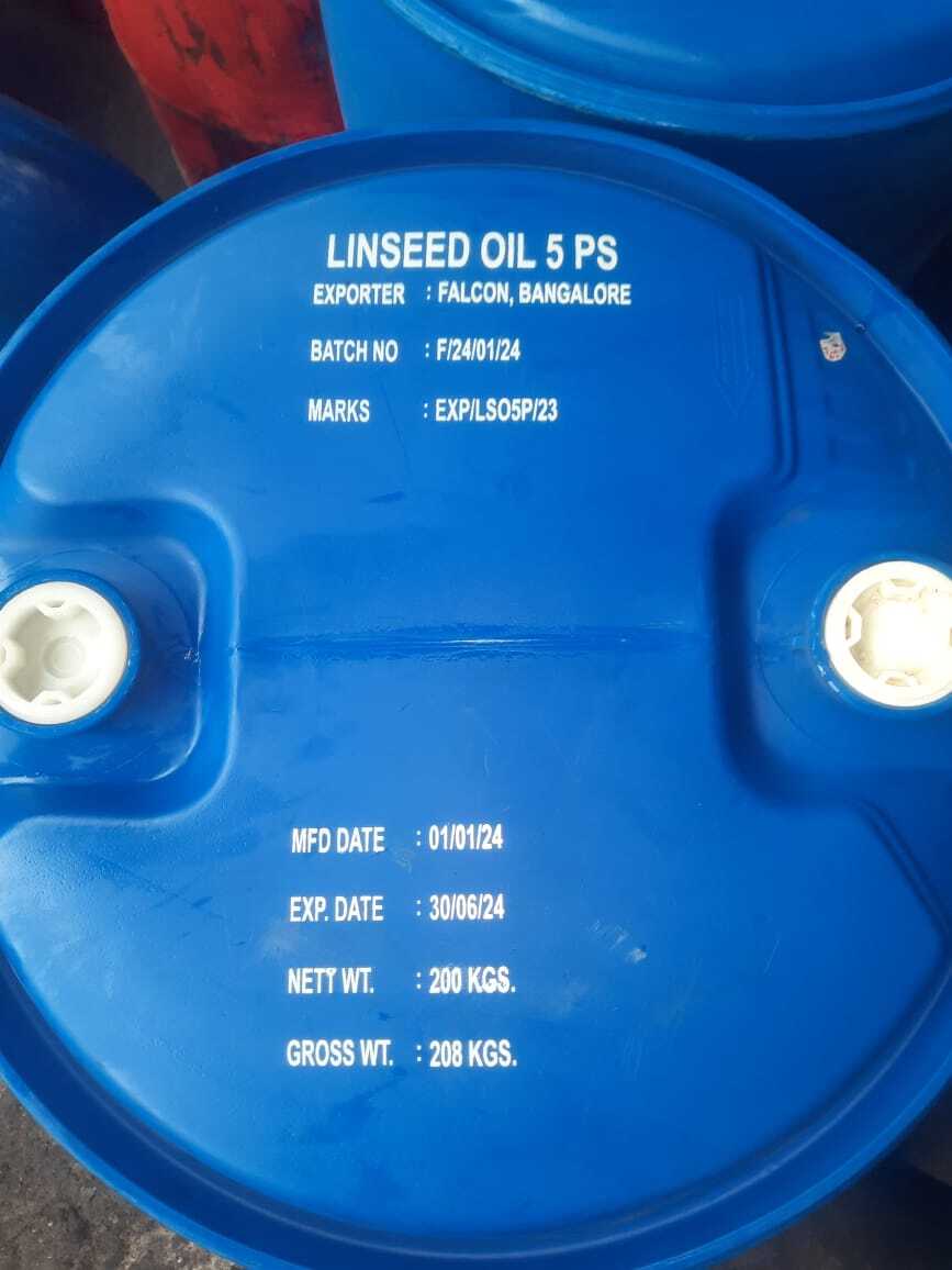 Linseed Oil 5 Poise Cas No: 8001-26-1