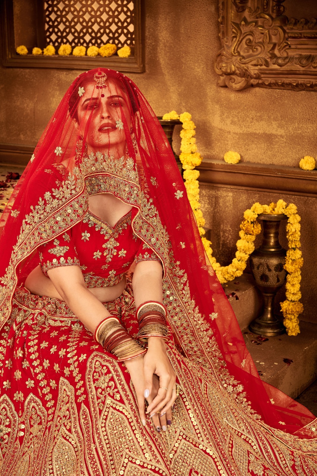 Designer Lehenga - Bust Size: Xxxl Meter (M)
