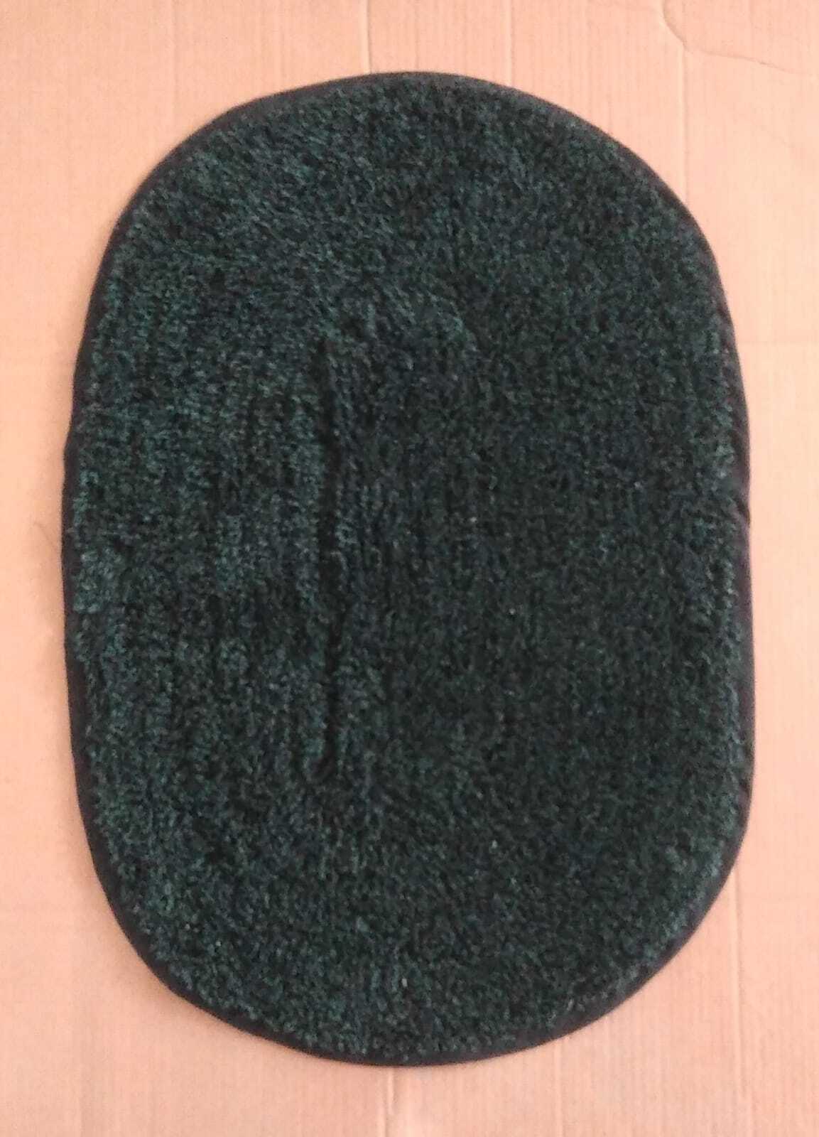 Oval Plain Door Mat - Cotton, 16x24 Inches, Multi-colored With Anti-slip Hot Melt Backing | Customizable Size, Color, Design, Washable, Quick Drying