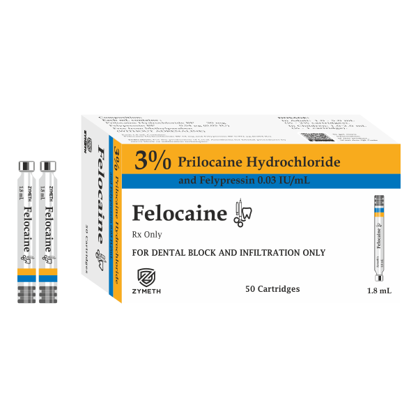 1.8ml 3% प्रिलोकेन हाइड्रोक्लोराइड और फेलिप्रेसिन