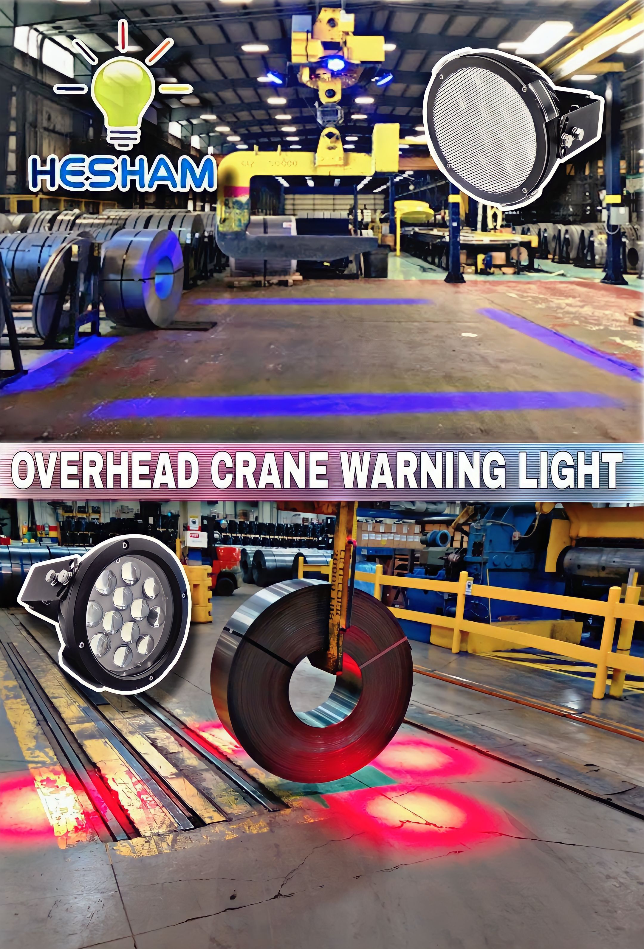 Warning Light Overhead Crane - Charging Time: 5000 Hours