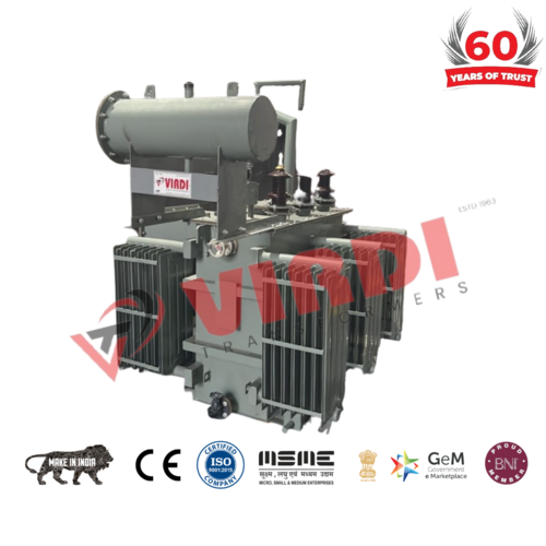 VIRDI Make Distribution Transformer - 1000 KVA Three Phase, Copper Winding, 11KV Input, 433V Output | 98% Efficiency, ONAN Cooling, One Year Warranty