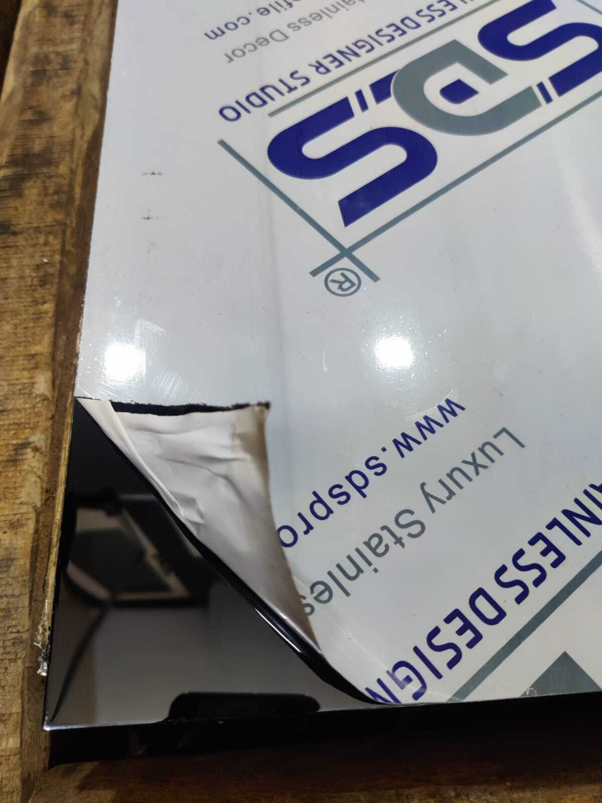 Sds Brand Ss Black Colored Mirror Finish Sheet By Sds