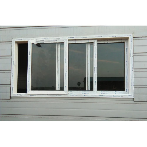 UPVC ट्रिपल ट्रैक स्लाइडिंग विंडो