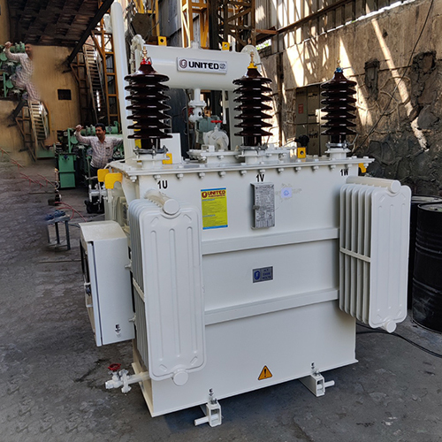 MS Distribution Transformer - 440 Volt, 50Hz | Stainless Steel, Single-Phase, Two Winding Coils, Insulation Oil Voltage Booster