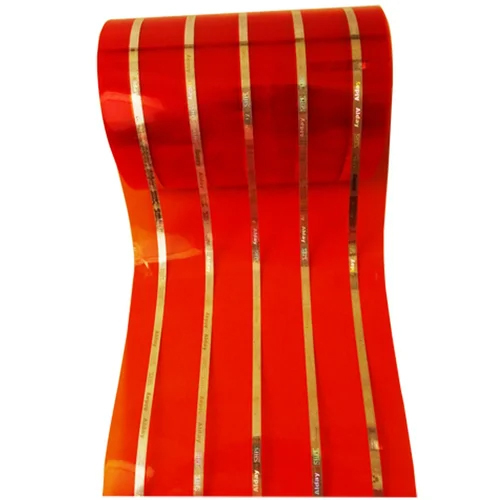 Pvc Holoblis Blister - Gold Pvc Half Hard Roll, Customized Size, Red Color, Soft Temper, Non-coated Finish, Warranty Included