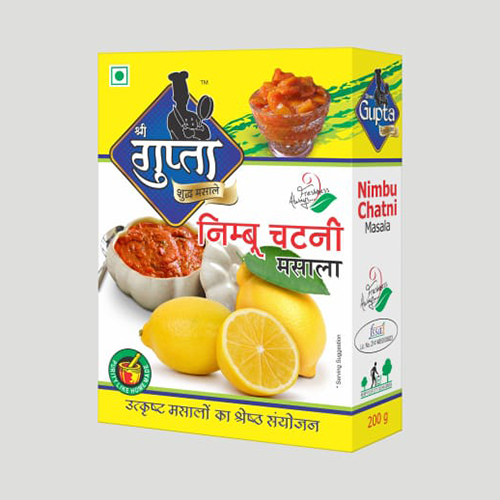 200G Nimbu Chatni Masala Grade: First Class