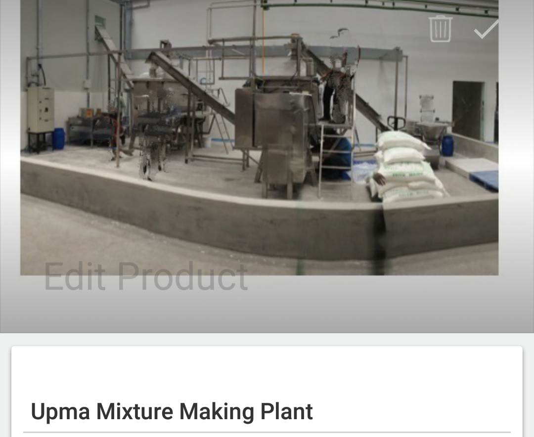 Upma Mixture Making Plant - General Use: Food Industries