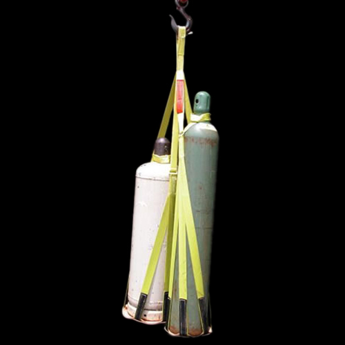 Gas Bottle Polyester Web Slings - High-quality Polyester , Durable Multicolor Design For Secure Lifting Of Various Gas Bottle Sizes