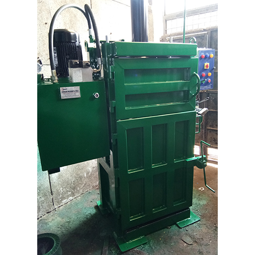 Vertical Baling Press - Color: Green Paint Coated