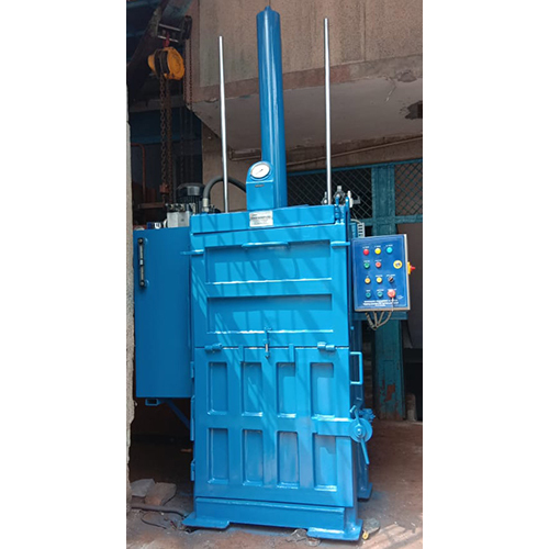 Pet And Paper Baling Press - Color: Blue Paint Coated