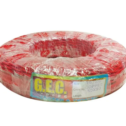 Gec Pvc Insulated Flexible Wire - Color: Red