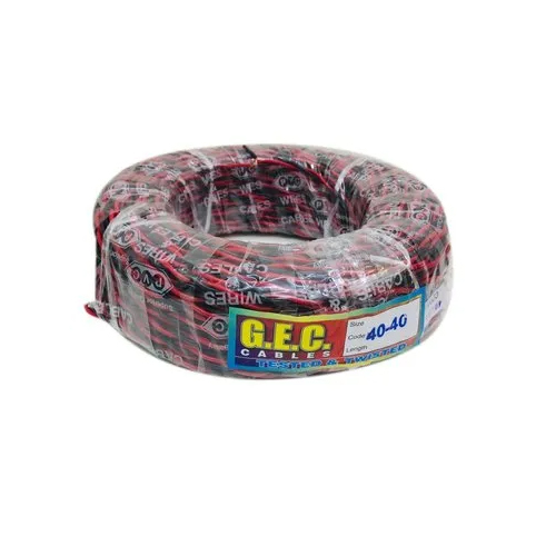 Super Gec Flexible Twisted Wire - Color: Red