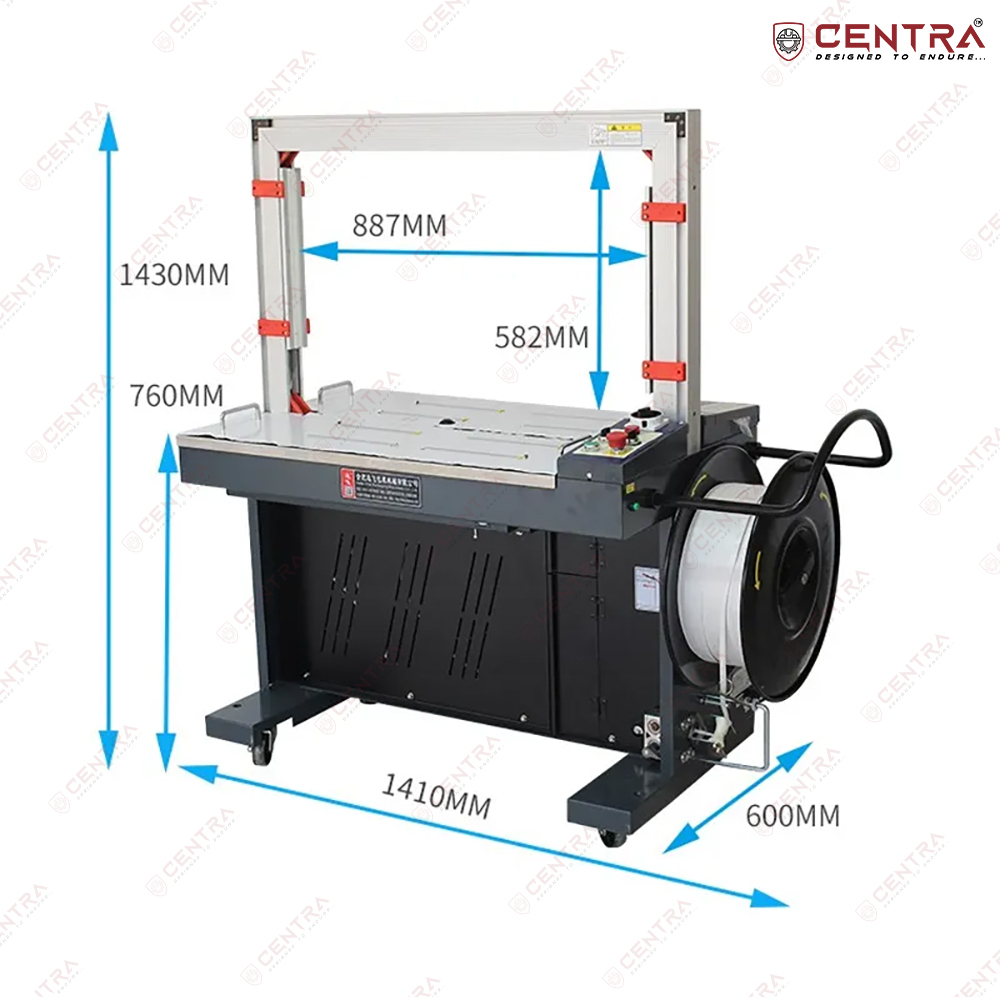 Automatic Strapping Machine - Stainless Steel, Semi-automatic Design | Frequency Speed Control, Manual Selection Mode, Warranty Included