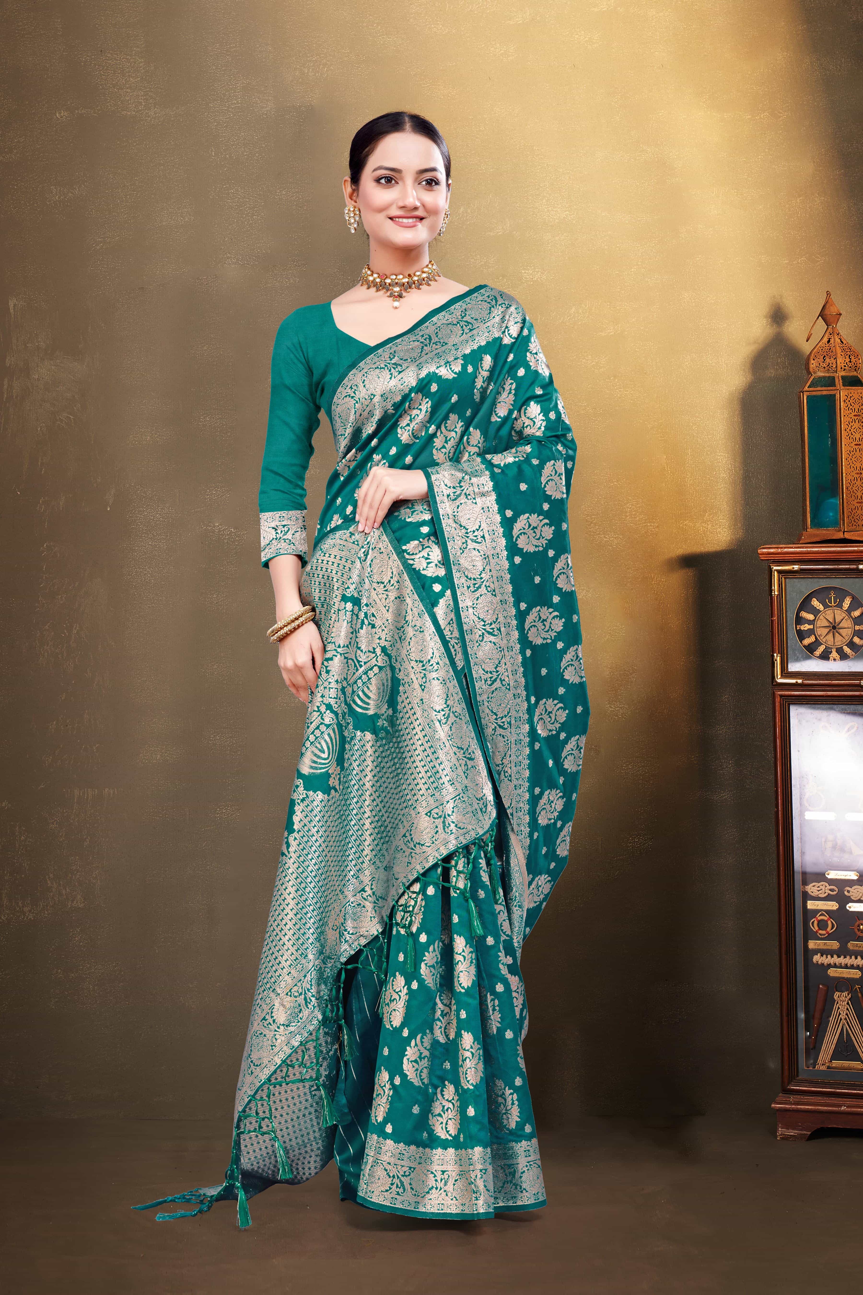 Women Silk Saree -7 - Color: Multicolor