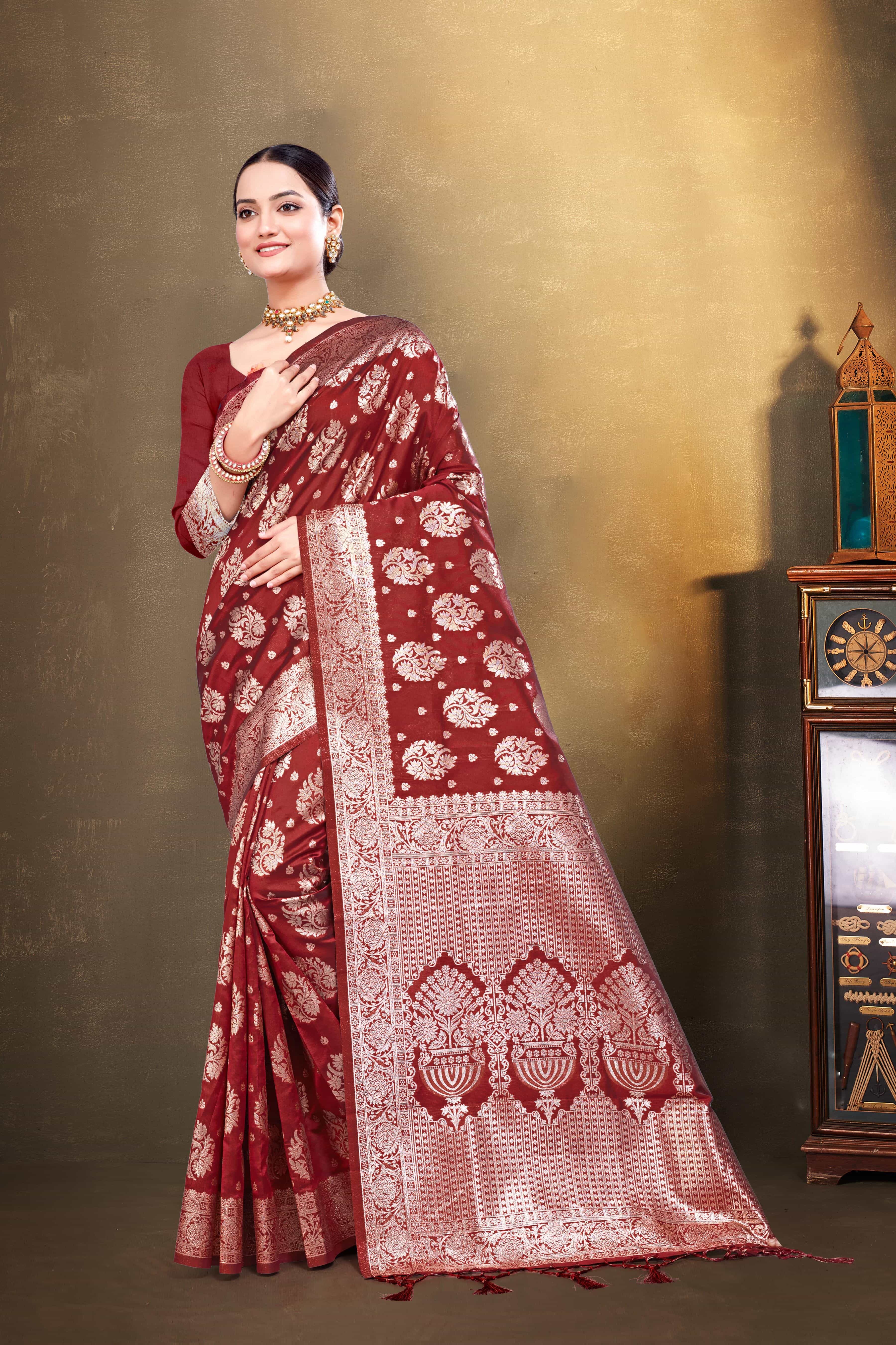 Women Silk Saree -7 - Color: Multicolor