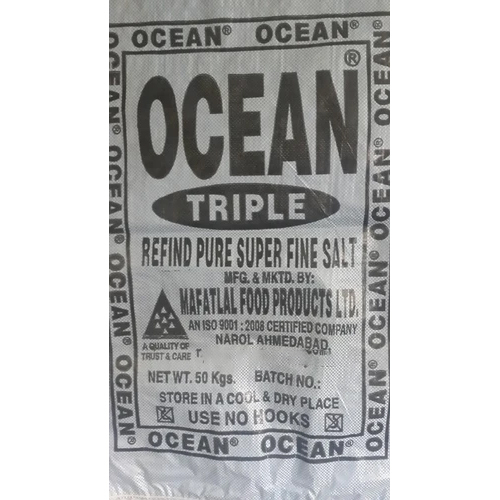 Refined Pure Fine Powder Salt - 50kg Packet, 100% Pure and Refined, Water Insoluble, Ideal for Culinary and Industrial Uses