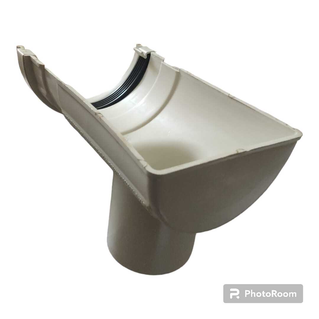 White Rain Water Gutter