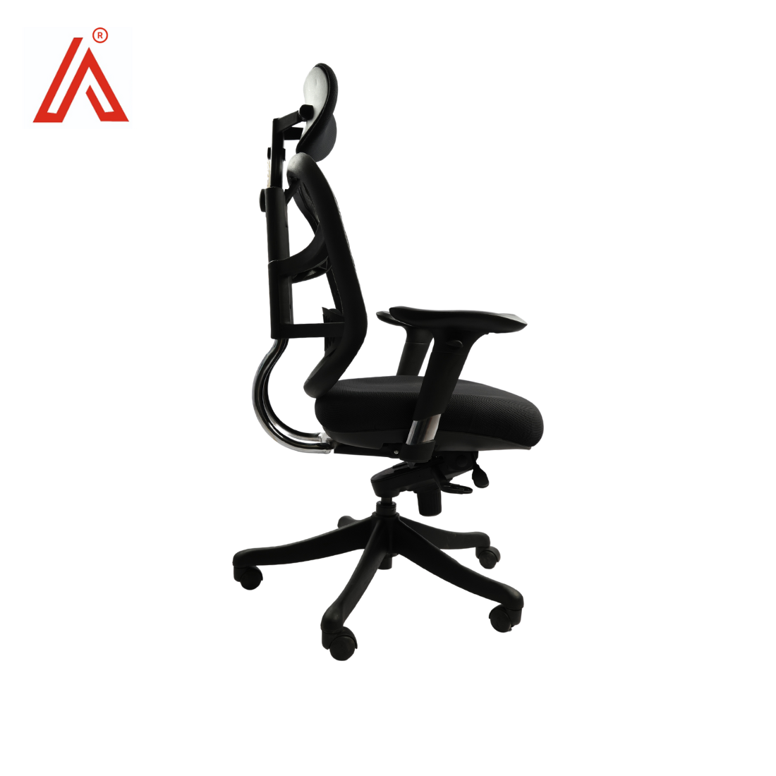 Adhunika High Back Revolving Black Net Office Boss Chair - Assembly: No Assembly Required