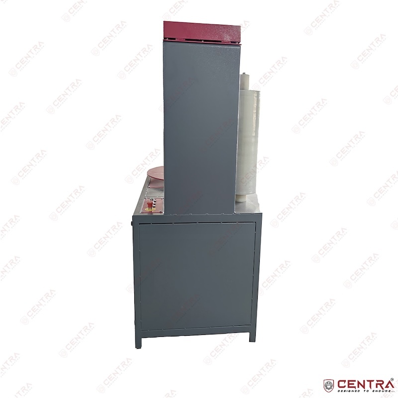 Box Stretch Wrapping Machine - Mild Steel Material Semi-automatic Functionality | 220-240 Voltage Red Color 1 Year Warranty