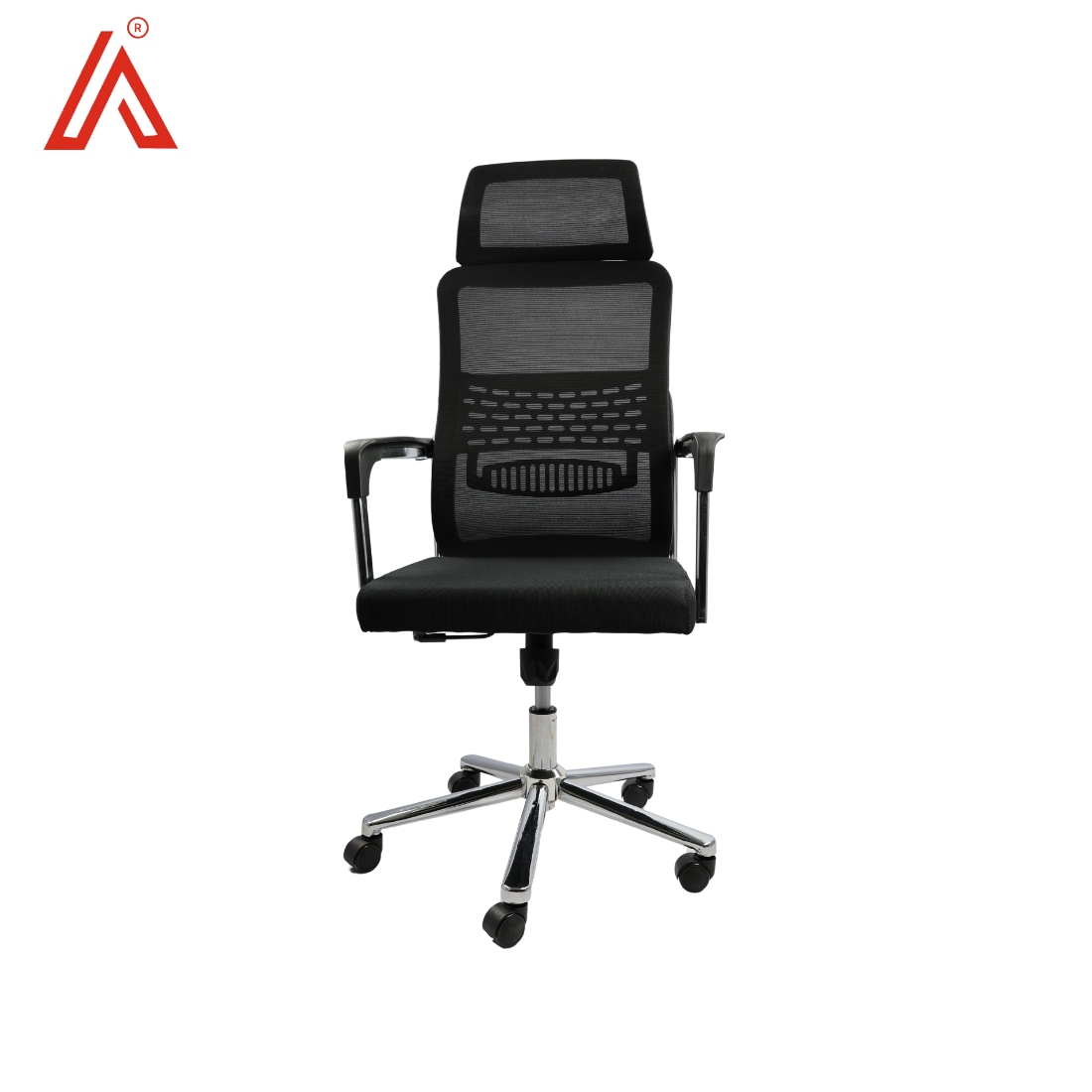 Adhunika Black High Back And Net Back Office Chair - Assembly: No Assembly Required