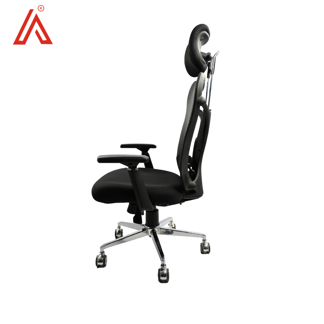 Adhunika Black High Back Office Cushion Seat And Net Back