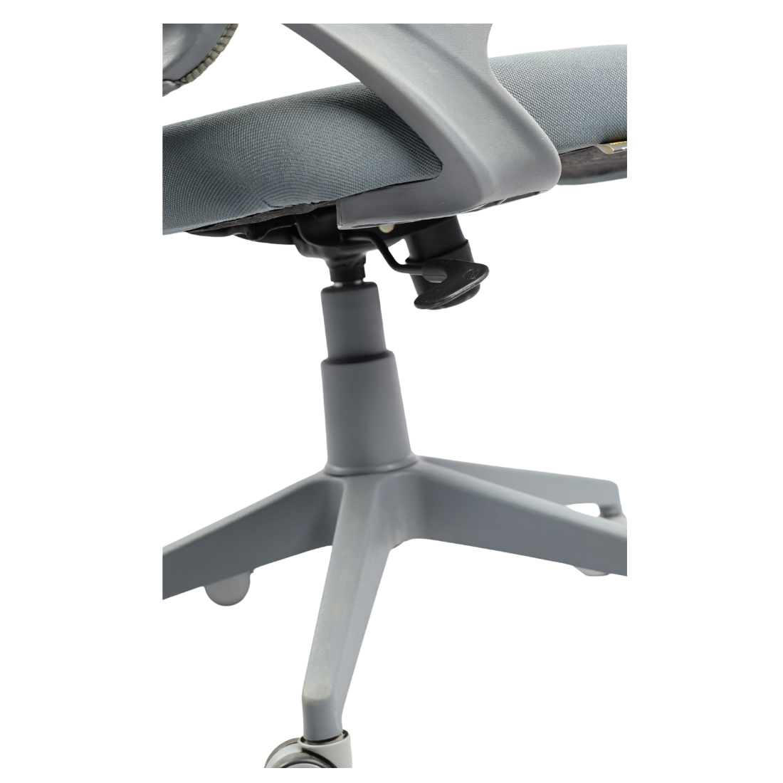 Adhunika Revolving Office Chair With Net Back And Cushion Seat (Grey)