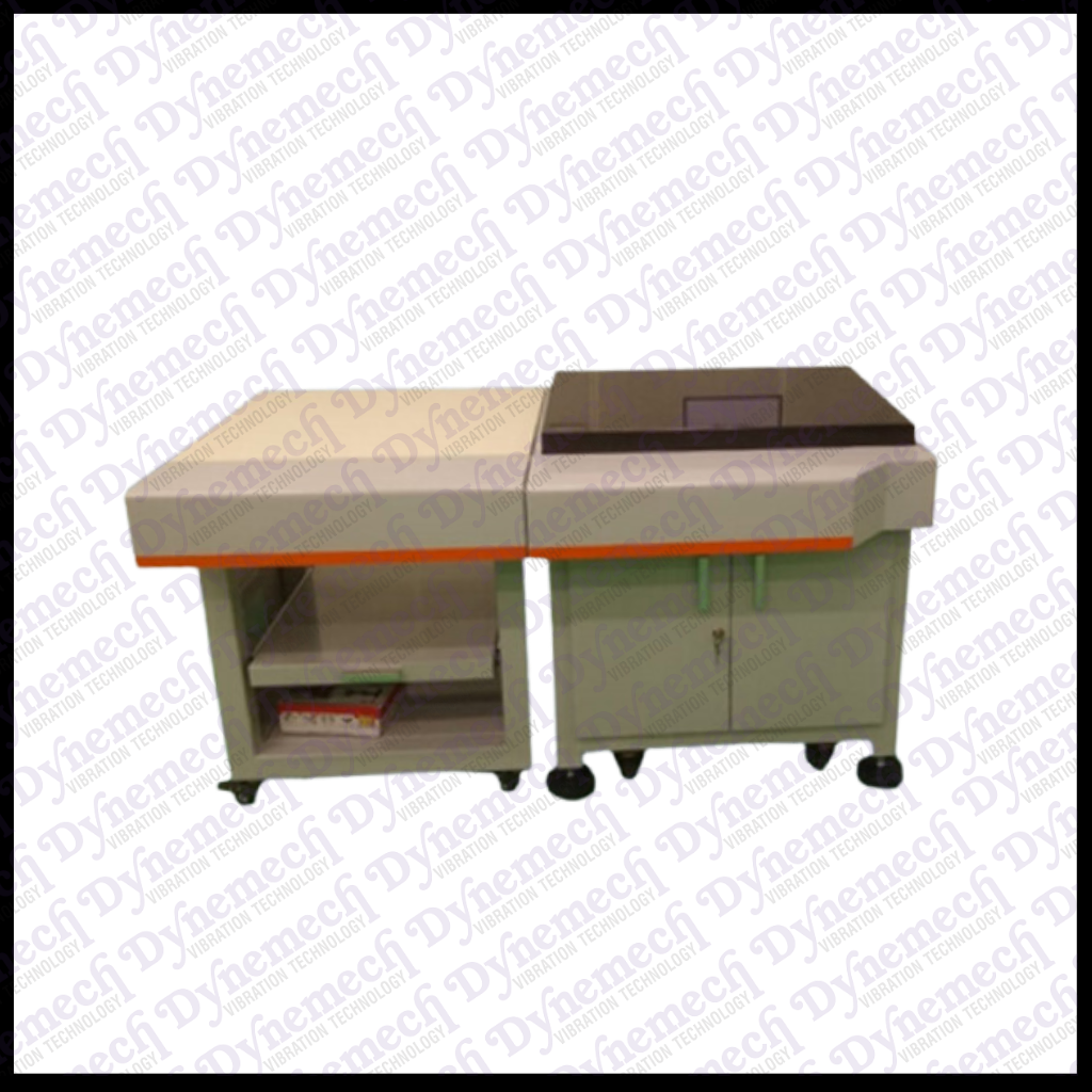 Granite Anti-vibrating Table - Iron & Steel, 750x600x30 Mm | Adjustable Dlp3 Av Disc, 3-wheel Setup, Laser-cut Joystick Pocket