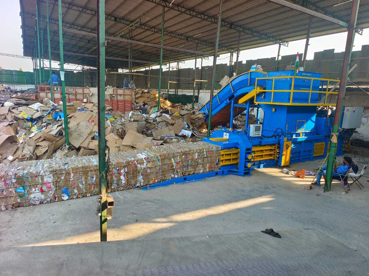 Horizontal Paper Baling Machine Industrial