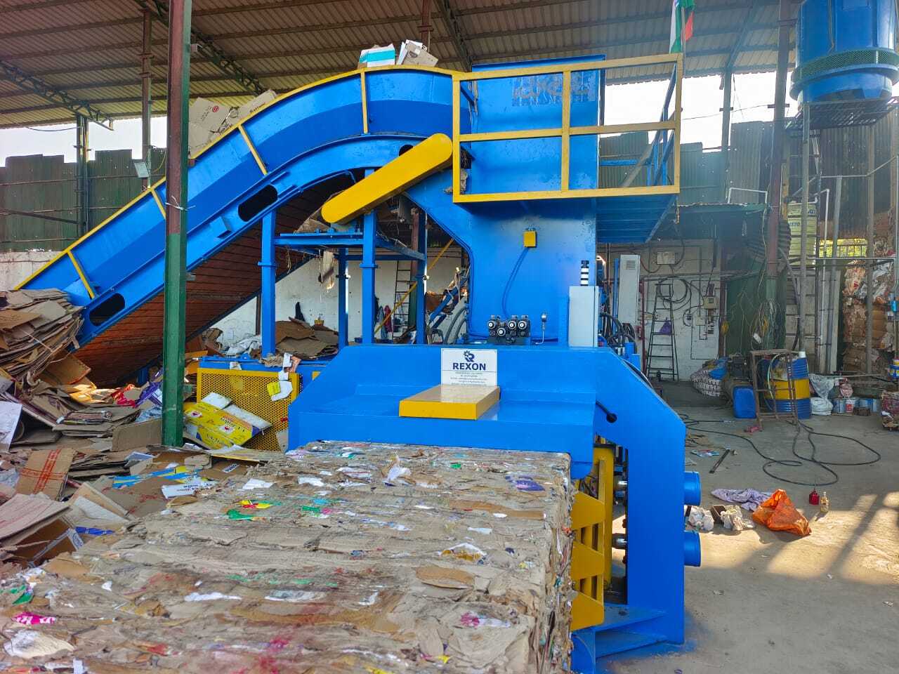 Horizontal Paper Baling Machine Industrial