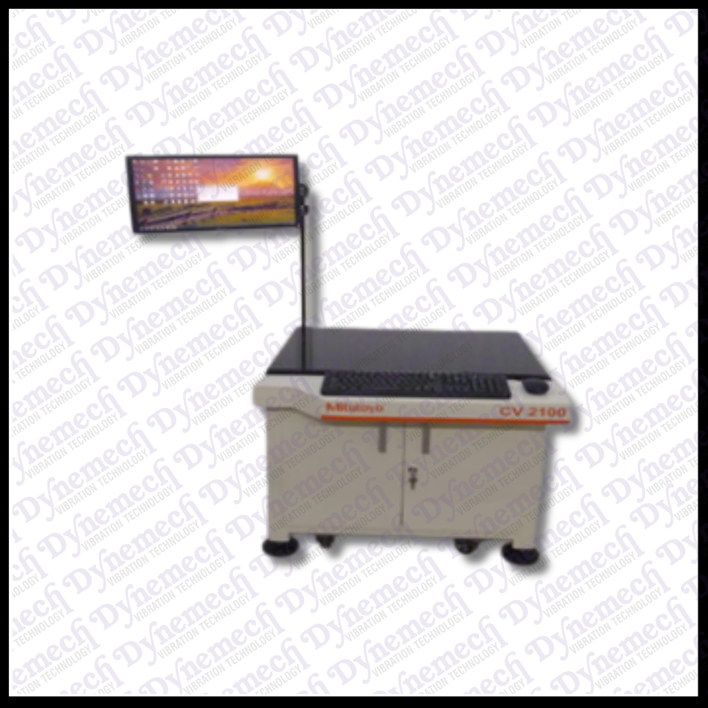 Precision Vibration Isolation Metrology Table - 1100x600x50 Mm Granite Base, 60 Mm Tubular Structure, Swiveling Monitor Bracket, Wrap Around Design, Front Keyboard Panel