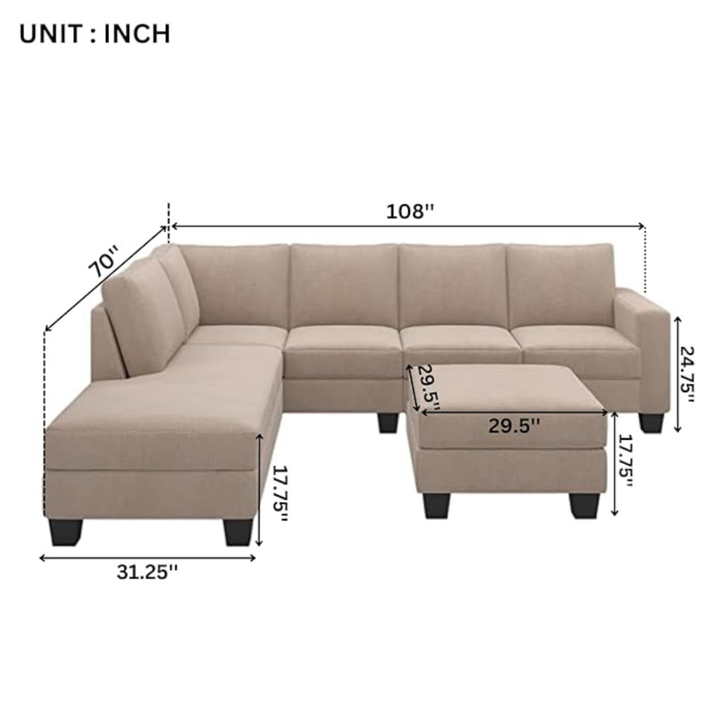 Creem L Shape Sofa