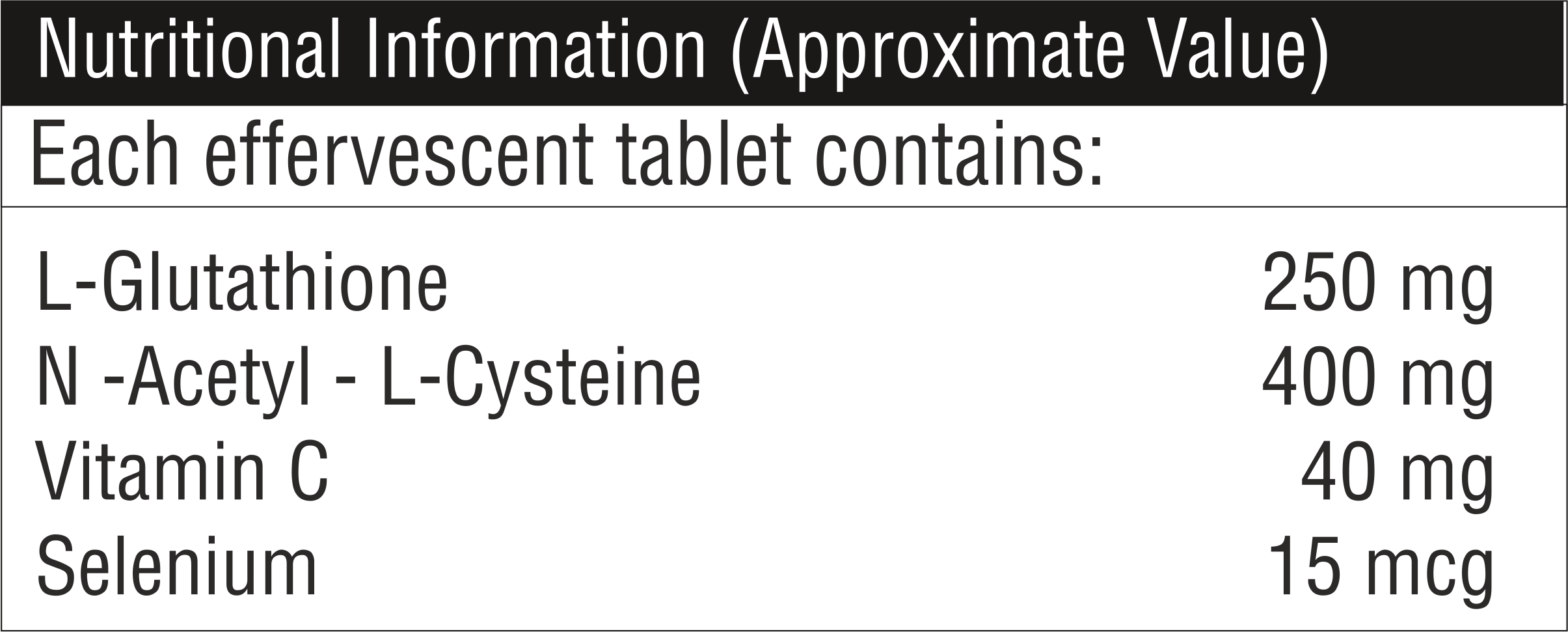 L-glutathione Effervescent Tablet