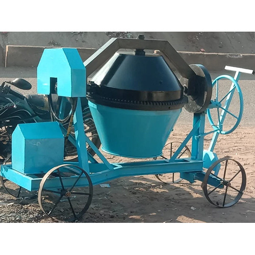 Electric Half Bag Concrete Mixer - Mild Steel, 300 Kilograms | Automatic, Manual Control System, Ideal for Industrial Use