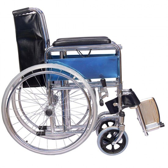 Wheel Chair Commode - Backrest Height: 14 Inch (In)