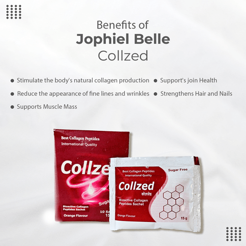 Collagen Sachet 15gm - 25 Sachets/month, Orange Flavor | Joint Support, Gut Health, Skin Elasticity, Hair & Nail Strength