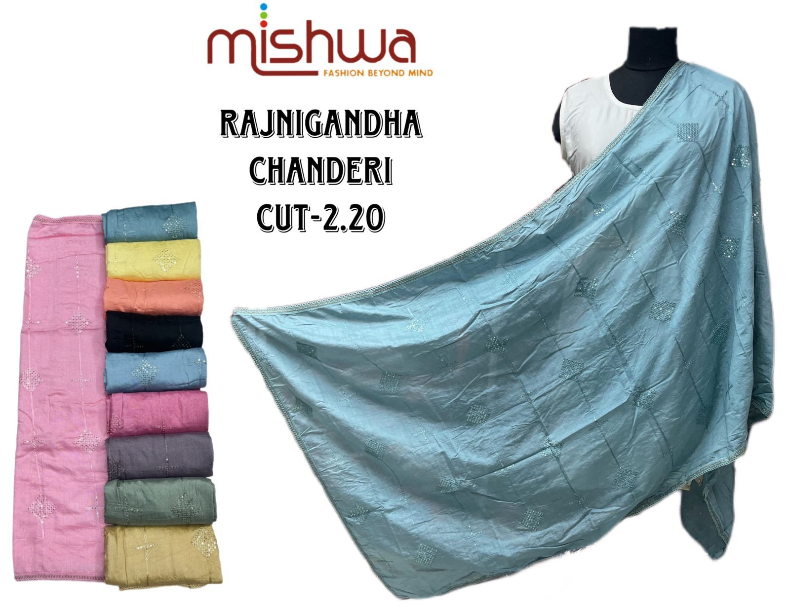 Rajnigandha Chanderi Dupatta