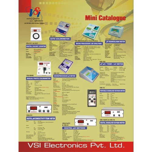 एनालिटिकल लैब उपकरण - Vsi इलेक्ट्रॉनिक्स प्राइवेट। लि।