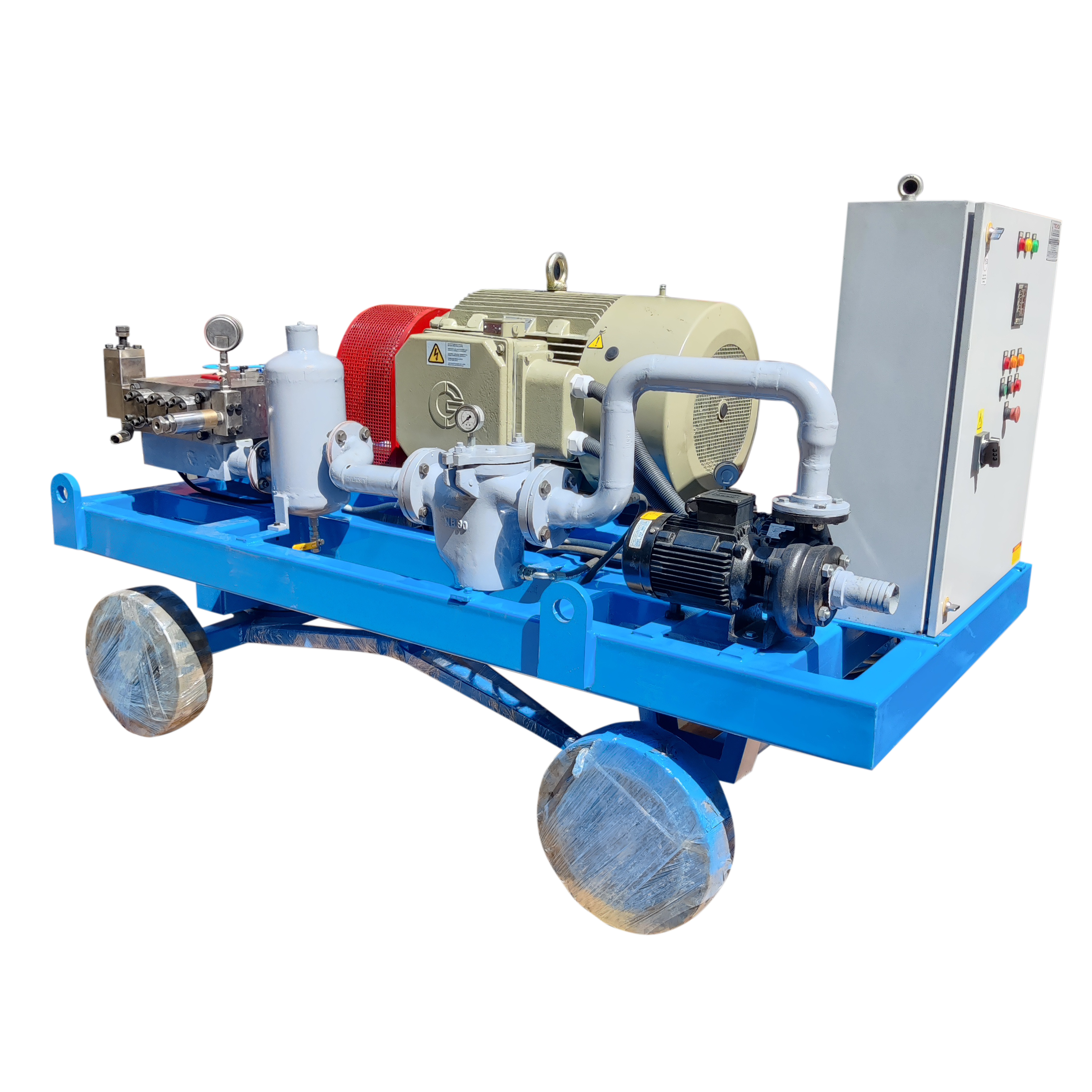Trolley Mounted Hydro Jetting Pump - Flow Rate: 52 Lpm