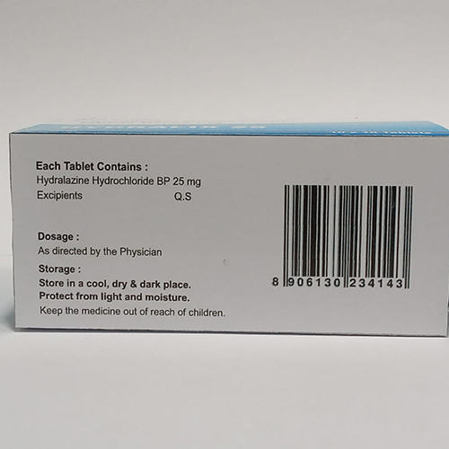 Hydralazine 25mg - Drug Type: General Medicines
